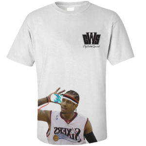 Iverson/Embiid with Cup and String Phone - White Tee