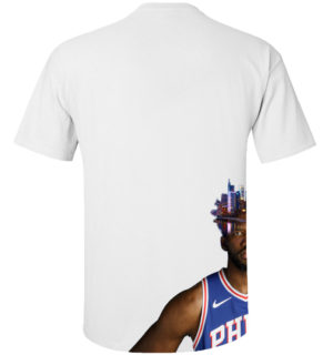 Back Embiid Hairline/Skyline White Tee